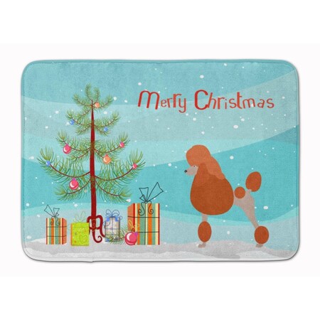 Carolines Treasures Royal Poodle Christmas Machine Washable Memory Foam Mat BB8473RUG